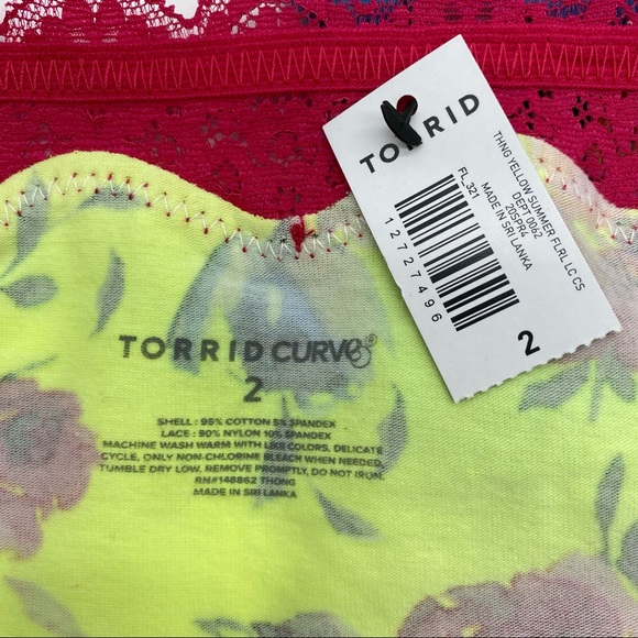 Torrid Women’s Plus Size Thong Panties Set of 2, Size 2X or Size 3X - Picture 2 of 9